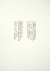 “das verlauten”, Bleistift auf Papier, 36 x 51 cm, 2013