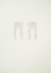 ”eines tages licht”, Bleistift auf Papier, 36 x 51 cm, 2013